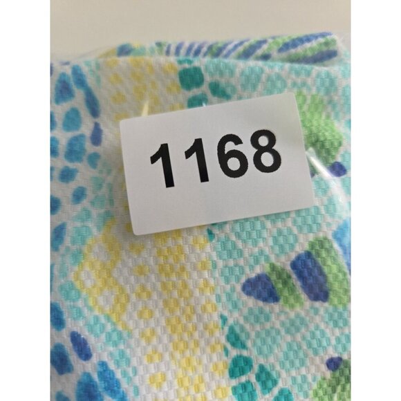 Talbots Petite 8 Sleeveless Dress Beach Coastal Print Tie Back Casual Summer - Picture 6 of 8